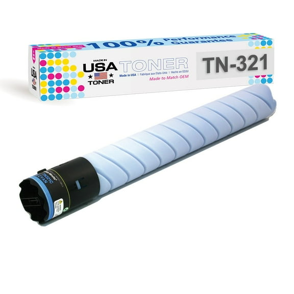 Compatible Konica Minolta TN-321C, C224, C284, C364, C224e, C284e, C364e Cyan Toner
