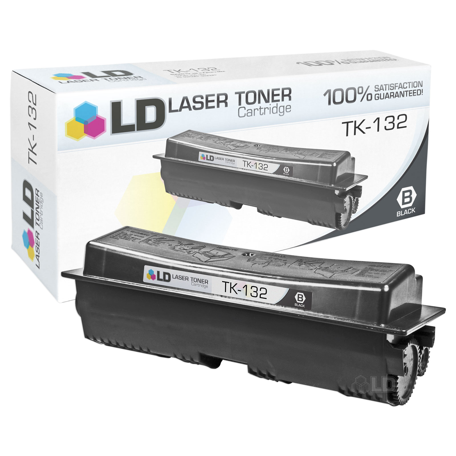 Compatible Kyocera Mita Black TK-132 Laser Toner Cartridge for the FS-1300D & FS-1350DN - image 1 of 1