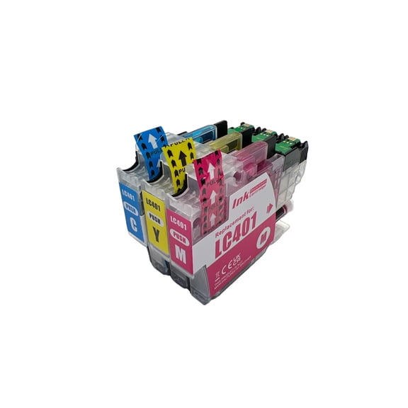 Compatible LC401 Ink Cartridges Replacement LC401 for Brother MFC-J1010DW MFC-J1012DW MFC-J1170DW Printer - Cyan Magenta Yellow