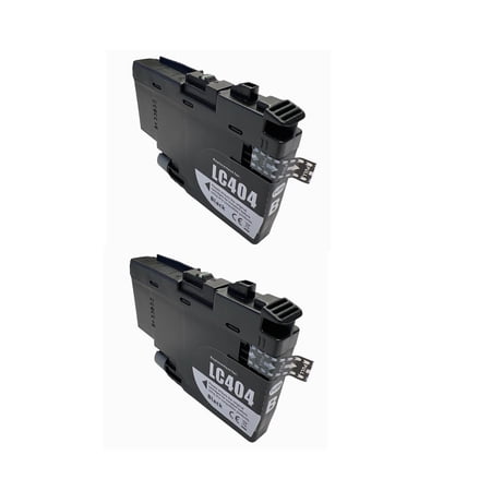 Compatible LC404 Ink Cartridges Replacement for Brother LC 404 MFC-J1215W MFC-J1205W MFC-J1205W Printers (2 Black)