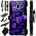 thumbnail image 1 of Compatible LG Escape Plus | Journey LTE | Arena 2 | K30 (2019) Hybrid LuxGuard Holster Phone Case Cover (Artistic Purple Camo), 1 of 4