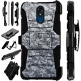 thumbnail image 1 of Compatible LG Stylo 5 | LG Stylo 5 Plus Case Armor Hybrid Phone Cover LuxGuard Holster (Digital Camo Gray), 1 of 1