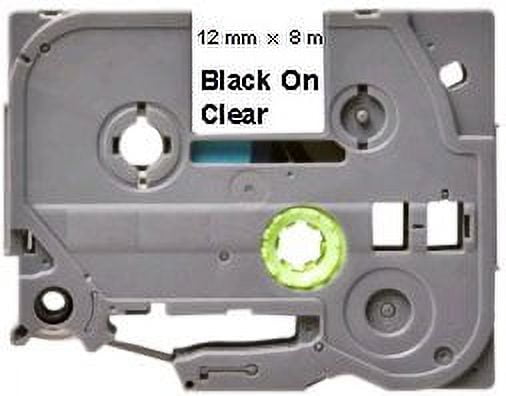 Compatible Label Tape Cartridge for TZe-131 - Black on Clear