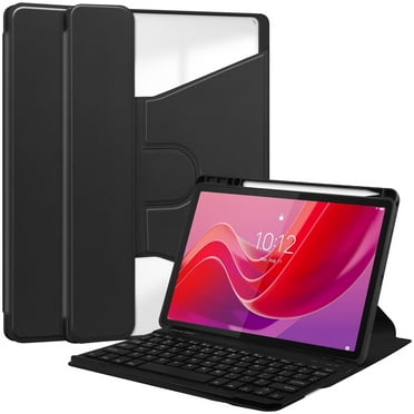 Compatible with Lenovo Tab M11 11inch TB-330FU/Lenovo Xiaoxin Pab 2024(TB331FC) Case with Keyboard, Pencil Holder Slim Cover with Wireless Detachable Keyboard Case for Lenovo Tab M11 2024 Tablet