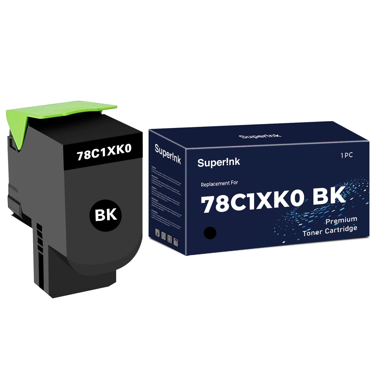 Compatible Lexmark 78C1XK0 78C0X10 Black Toner Cartridge by