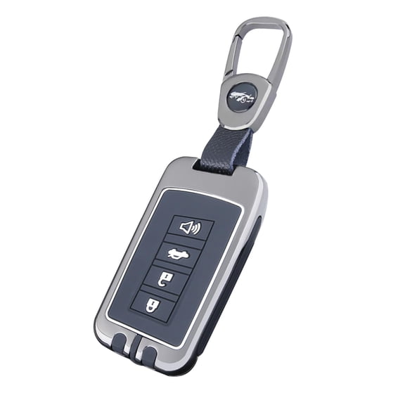 Compatible with Lexus Key Fob Cover,ES NX RX RC GS LX IS Key Fob Case,Metal Shell & Soft Silicone Protection Soft Silicone Protection ES NX RX RC GS LX IS Key Fob Cas