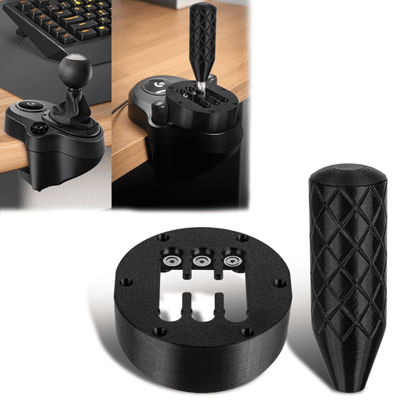 Compatible with Logitech Shifter Magnetic Mod, Magnetic Shifter Mod Compatible with Logitech G29/G920/G923/G27/G25, Realistic 6-Speed H-Pattern Upgrade with Tactile Gear Feel