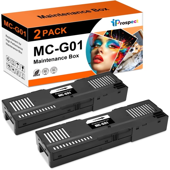 Compatible MC-G01 Maintenance Cartridge Replacements for GX7021 GX6021 GX7020 GX6020 GX6010 GX7010 Printers, 2 Pack