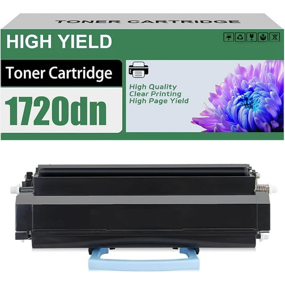 Compatible MW558 1720 Black Toner Cartridge for Dell 1720 1720dn Printer, High Yield 9000 Pages
