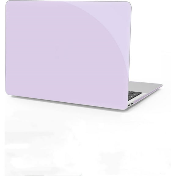 Compatible with MacBook Air 13 inch Case 2022 2021 2020 2019 2018 M1 A2337 A2179 A1932, Plastic Laptop Hard Shell Case for Mac Air 13 with Touch ID, Purple