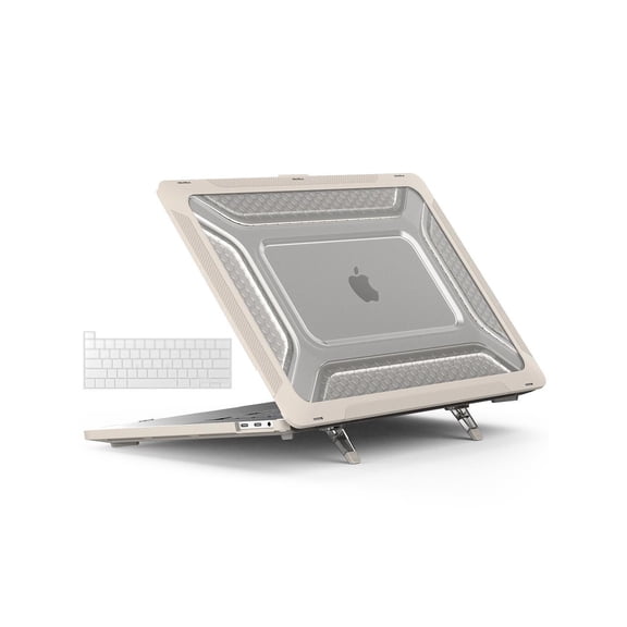 Compatible with MacBook Pro 16 inch Case 2020 2019 Release A2141 with Touch Bar & Touch ID, Heavy Duty Plastic Hard Shell Case with Fold Kickstand & Keyboard Cover Skin