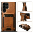 thumbnail image 1 of Compatible for Mag-Safe for Samsung Galaxy S22 Ultra Wallet Case, Detachable PU Leather Wallet Case with Flip Card Holder, Stand Protective Phone Cover for Men Women Support Magnetic Car Mount, Brown, 1 of 1
