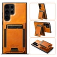 thumbnail image 1 of Compatible for Mag-Safe for Samsung Galaxy S23 Ultra Wallet Case, Detachable PU Leather Wallet Case with Flip Card Holder, Stand Protective Phone Cover for Men Women Support Magnetic Car Mount, Khaki, 1 of 1