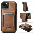 thumbnail image 1 of Compatible for Mag-Safe for iPhone 13 Wallet Case, Detachable PU Leather Wallet Case with Flip Card Holder, Stand Protective Phone Cover for Men Women Support Magnetic Car Mount, Brown, 1 of 6