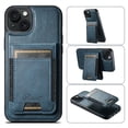 thumbnail image 1 of Compatible for Mag-Safe for iPhone 13 Wallet Case, Detachable PU Leather Wallet Case with Flip Card Holder, Stand Protective Phone Cover for Men Women Support Magnetic Car Mount, Blue, 1 of 6