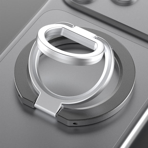 Compatible with MagSafe 360° Rotation Magnetic Cell Phone Grip, Dual-Side Magnetic Ring Holder Kickstand for iPhone 17 16 15 14 13 12 11 Series, for Samsung Galaxy S25 S24 S23 Series, Gray