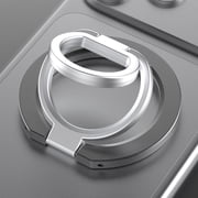 Compatible with MagSafe 360  Rotation Magnetic Cell Phone Grip, Dual-Side Magnetic Ring Holder Kickstand for iPhone 17 16 15 14 13 12 11 Series, for Samsung Galaxy S25 S24 S23 Series, Gray