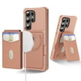 thumbnail image 1 of Compatible with MagSafe Magnetic 2 in 1 Detachable For Samsung Galaxy S22 Ultra Wallet Case with Card Holder,for Women Men,PU Leather RFID Blocking Flip Kickstand Credit Slots Phone Case, Rosegold, 1 of 8