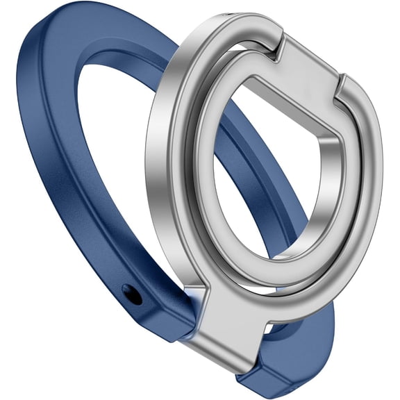 Compatible for MagSafe Phone Ring Holder, Dual-Sided Magnetic Grip & Kickstand, 360° Rotation for iPhone 15-17 Pro Max, Samsung S26, Pixel, Car Mount Compatible