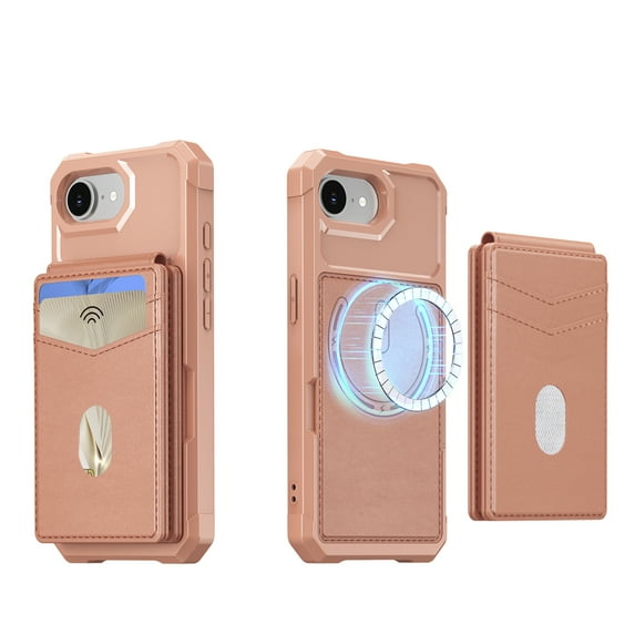 Compatible with MagSafe iPhone 13 1415 16 Pro Max Plus Case Wallet with AirTag Holder,2 in 1 PU Leather Magnetic Detachable RFID Blocking Credit Card Holder Flip Cover Kickstand for Men Women