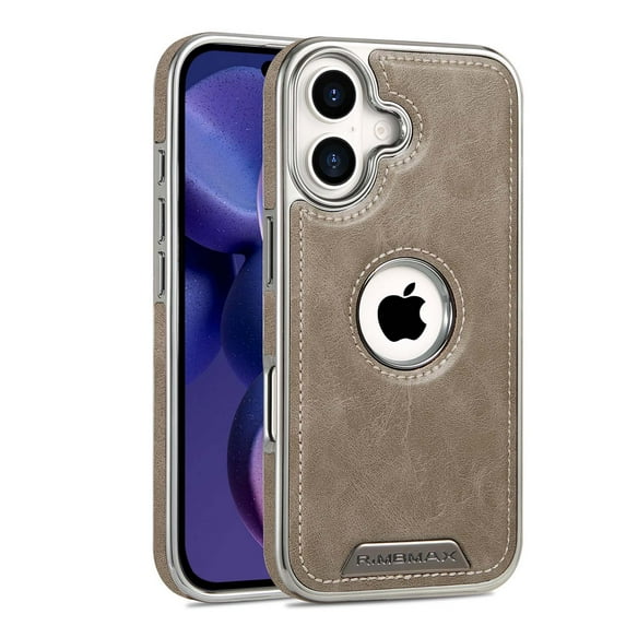 Compatible with MagSafe for iPhone 13 Pro Max Case Leather, Classic Elegant PU Slim Fit Rugged Non-Slip Grip Camera Lens Raised Drop Protection Magnetic Cover Phone Case for iPhone 13 Pro Max,Gray