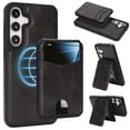 thumbnail image 1 of Compatible with Magsafe 2 in 1 Detachable for Samsung Galaxy S25 Plus Wallet Case with Card Holder Women Men, Magnetic PU Leather RFID Blocking Flip Kickstand Credit Slots,for S25 Plus, Black, 1 of 12