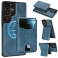 thumbnail image 1 of Compatible with Magsafe 2 in 1 Detachable for Samsung Galaxy S25 Ultra Wallet Case with Card Holder Women Men, Magnetic PU Leather RFID Blocking Flip Kickstand Credit Slots,for S25 Ultra, Blue, 1 of 11