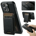 thumbnail image 1 of Compatible with Magsafe 2 in 1 Detachable iPhone 14 Pro Max Wallet Case with Card Holder Women Men,Magnetic PU Leather RFID Blocking Flip Kickstand Removable Credit Slots Phone Case,Black, 1 of 11