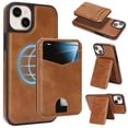 thumbnail image 1 of Compatible with Magsafe 2 in 1 Detachable for iPhone 15 Wallet Case with Card Holder Women Men, Magnetic PU Leather RFID Blocking Flip Kickstand Credit Slots,for iPhone 15, Darkbrown, 1 of 11