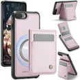 thumbnail image 1 of Compatible Magsafe 2 in 1 Detachable iPhone XS / X Wallet Case with Card Holder Women Men,Magnetic PU Leather RFID Blocking Flip Kickstand Credit Slots Luxury Leather Case for iPhone XS / X, Pink, 1 of 10