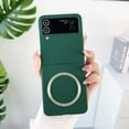 thumbnail image 1 of Compatible with Magsafe Case for Samsung Galaxy Z Flip 4 Case, Luxury Matte Skin Magnetic Bumper Shockproof Protective Anti-Scratch Hard Cover Phone Case for Samsung Galaxy Z Flip 4 5G, Darkgreen, 1 of 7