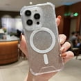 thumbnail image 1 of Compatible with Magsafe Case for iPhone 14 13 12 11 Pro Max,with Glitter Removable Card,Hard Shockproof Corner,Magnetic Cases Cover for Men Women (Gold,iPhone 13 Pro, 6.1 inch), 1 of 10
