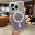 thumbnail image 1 of Compatible with Magsafe Case for iPhone 14 13 12 11 Pro Max,with Glitter Removable Card,Hard Shockproof Corner,Magnetic Cases Cover for Men Women (Light Purple,iPhone 13 Pro, 6.1 inch), 1 of 10