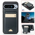 thumbnail image 1 of Compatible with Magsafe for Google Pixel 6a Wallet Case Magnetic Card Holder, RFID Blocking 2 in 1 Detachable Kickstand Premium PU Leather Shockproof Back Phone Case for Women Men,Black, 1 of 9