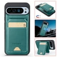 thumbnail image 1 of Compatible with Magsafe for Google Pixel 7 Wallet Case Magnetic Card Holder, RFID Blocking 2 in 1 Detachable Kickstand Premium PU Leather Shockproof Back Phone Case for Women Men,Green, 1 of 9