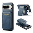 thumbnail image 1 of Compatible with Magsafe Magnetic 2 in 1 Detachable Wallet Case with Card Holder for Google Pixel 9 / 9 Pro, for Women Men, PU Leather Flip Kickstand Credit Slots for Google Pixel 9 / 9 Pro, Blue, 1 of 8