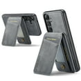 thumbnail image 1 of Compatible with Magsafe Magnetic 2 in 1 Detachable Wallet Case with Card Holder for Samsung Galaxy S25 Plus, for Women Men, PU Leather Flip Kickstand Credit Slots for Samsung Galaxy S25 Plus, Gray, 1 of 10