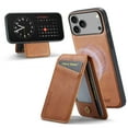 thumbnail image 1 of Compatible with Magsafe Magnetic 2 in 1 Detachable Wallet Case with Card Holder for iPhone 17 Pro Max, for Women Men, PU Leather Flip Kickstand Credit Slots for iPhone 17 Pro Max, Brown, 1 of 12