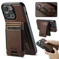 thumbnail image 1 of Compatible Magsafe Magnetic 2 in 1 Detachable iPhone 14 Pro Wallet Case with Card Holder Credit Slots Men Women,PU Leather RFID Blocking Flip Kickstand for iPhone 14 Pro,Brown, 1 of 11