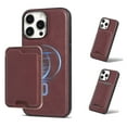 thumbnail image 1 of Compatible with Magsafe Wireless  Charging 2 in 1 Detachable for iPhone 12 Pro / 12 Wallet Case with Card Slot Women Men, Classic Magnetic PU Leather Flip Cover for iPhone 12 Pro / 12, Winered, 1 of 11