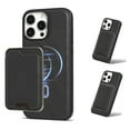 thumbnail image 1 of Compatible with Magsafe Wireless  Charging 2 in 1 Detachable for iPhone 16 Pro Wallet Case with Card Slot Women Men, Classic Magnetic PU Leather Flip Cover for iPhone 16 Pro, Black, 1 of 11