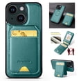 thumbnail image 1 of Compatible with Magsafe for iPhone 14 Plus Wallet Case Magnetic Card Holder, RFID Blocking 2 in 1 Detachable Kickstand Premium PU Leather Shockproof Back Phone Case for Women Men,Green, 1 of 10