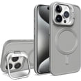 thumbnail image 1 of Compatible with Magsafe iPhone 14 Pro Max Case with Stand Silicone Magnetic Charging Phone Case for Men Full-Body Drop Protection Shockproof Thin Case for iPhone 14 Pro Max Gray CXT, 1 of 8