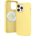 thumbnail image 1 of Compatible with Magsafe for iPhone 14 Pro Max Silicone Case 2022, Magnetic Liquid Silicone Protective Shockproof Bumper Rubber Gel Shell Cover for iPhone 14 Pro Max 6.7" 2022 - Yellow, 1 of 8