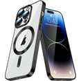 thumbnail image 1 of Compatible with Magsafe iPhone 15 Pro Max Case Magnetic Cute Glitter Clear for Women Girly Phone Case Bumper Full-Body Protective Shockproof Slim TPU Case for iPhone 15 Pro Max Black YX, 1 of 7