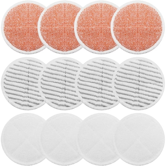Compatible Microfiber Mop Pads for Bissell Spinwave 2039A 2124 Electric Spin Mops - Washable & Reusable Hard Floor Cleaning Replacements