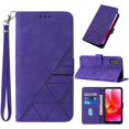 thumbnail image 1 of Compatible for Moto G Power 2022 Case Wallet,[Kickstand][Wrist Strap][Card Holder Slots] TPU Interior Protective PU Leather Folio Flip Cover for Motorola G Power (2022) Case (Purple), 1 of 7
