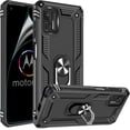 thumbnail image 1 of Compatible for Moto G Stylus 2021 Case with HD Screen Protector, [Military-Grade] Magnetic Ring Holder Kickstand Shockproof Protective Phone Case for Motorola Moto G Stylus 2021, Black, 1 of 13