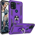 thumbnail image 1 of Compatible for Moto G Stylus 5G 2021 Case with HD Screen Protector,  Military-Grade Protective Phone Case with Magnetic Kickstand Ring for Motorola Moto G Stylus 5G Purple, 1 of 7
