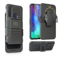 thumbnail image 1 of Compatible for Moto G Stylus Case with Tempered Glass Screen Protector Belt Clip Holster Defender Rugged Shock Proof Armor Heavy Protection Phone Cover w/Magnetic Mount Plate [Black], 1 of 8
